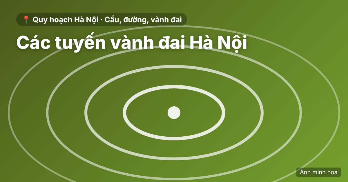 Các tuyến vành đai Hà Nội: Vành đai 1, 2, 2,5, 3, 3,5 đang đến đâu?